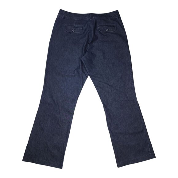 Lee Womens Natural Bootcut Denim Jeans Size 16 Medium Lightweight Wide Leg - Picture 3 of 9